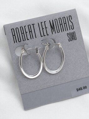 Robert Lee Morris Silver Hoop Earrings